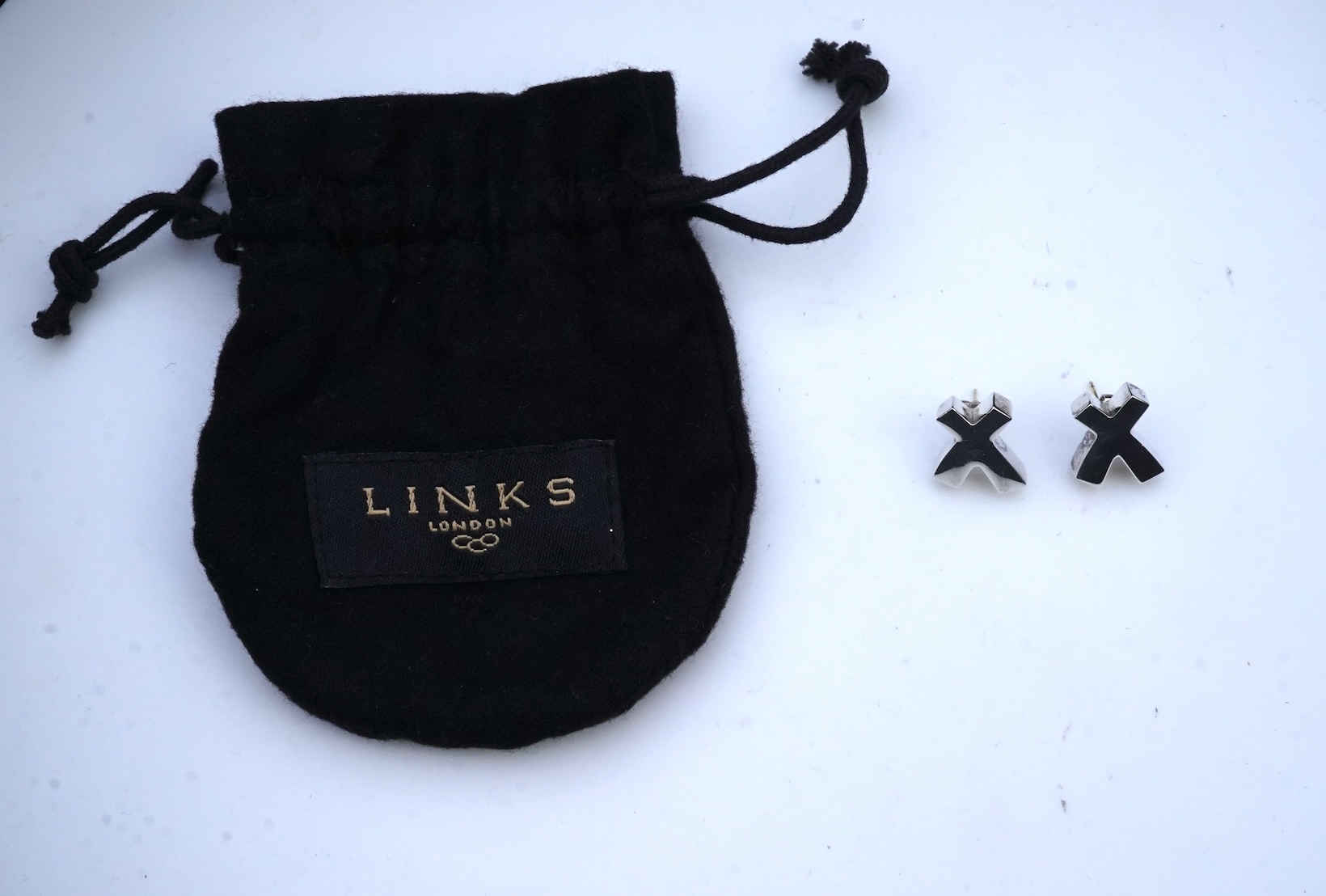 A Links of London Keyring and earrings with original boxes.